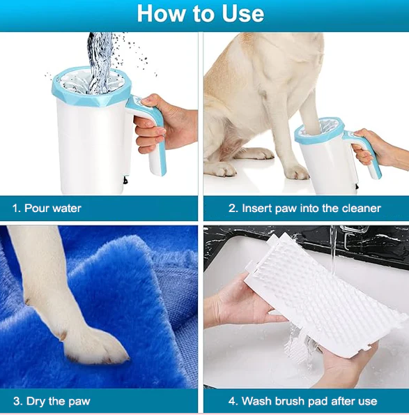 Pet Paw Washer with Handle