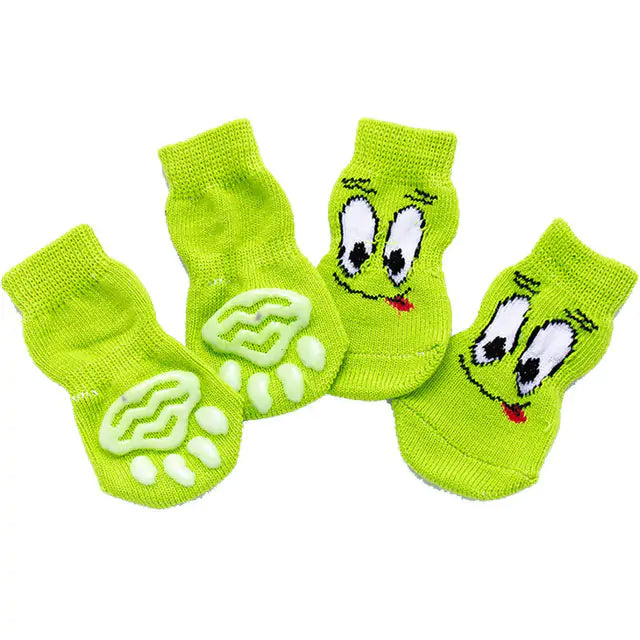 4-Piece Set Knitted Pet Socks